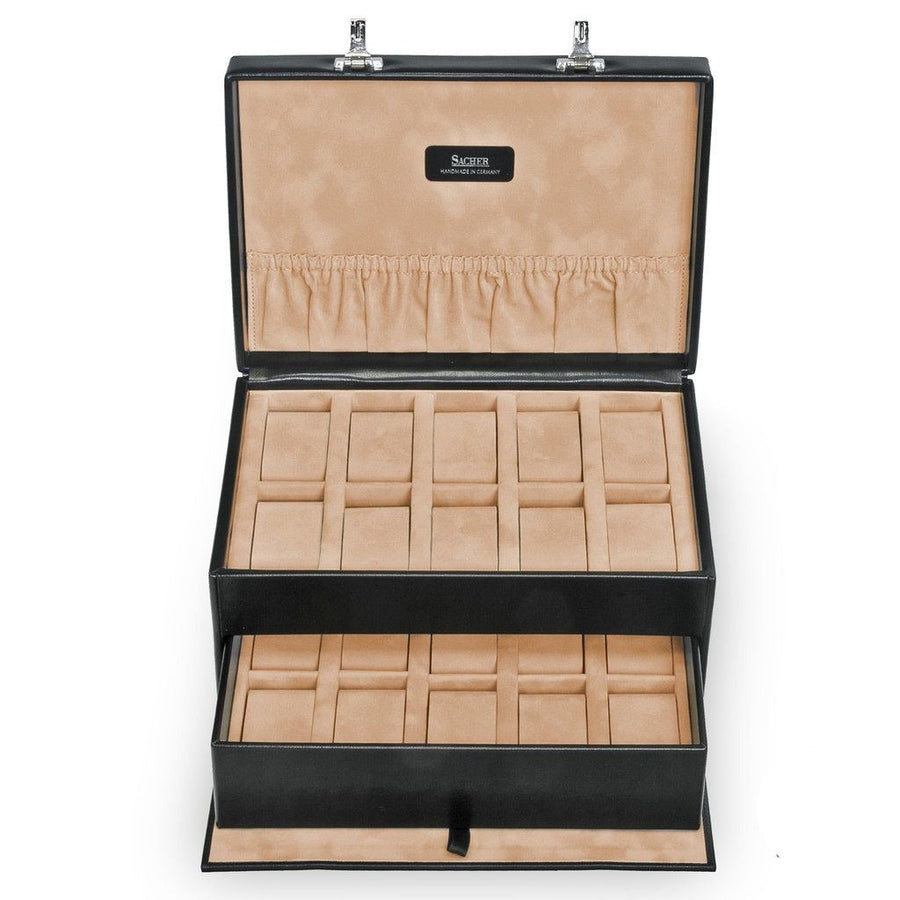 Boite pour 20 montres en cuir