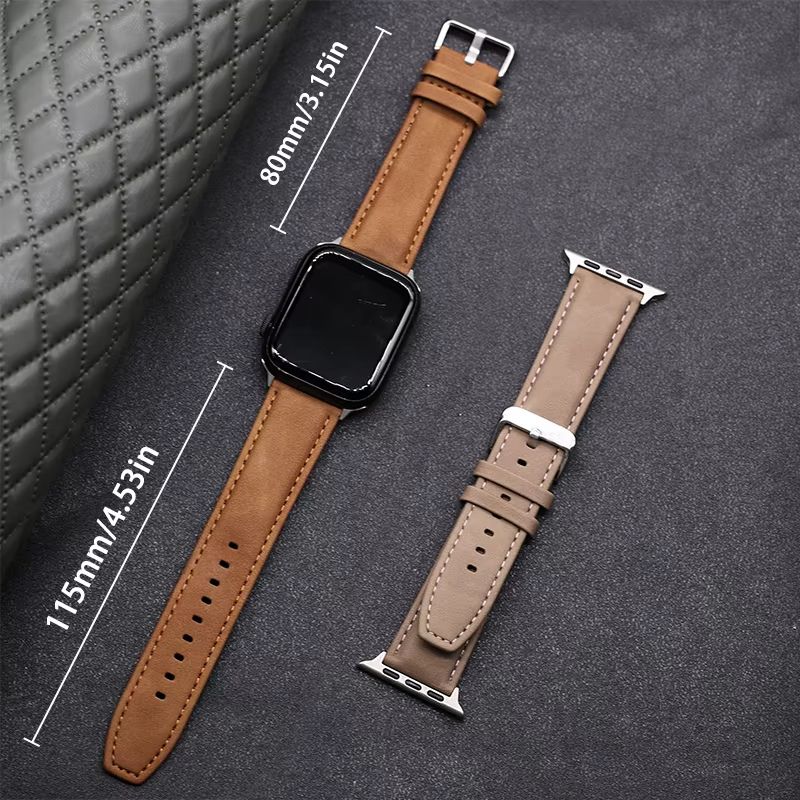 Bracelet Montre Cuir et Silicone