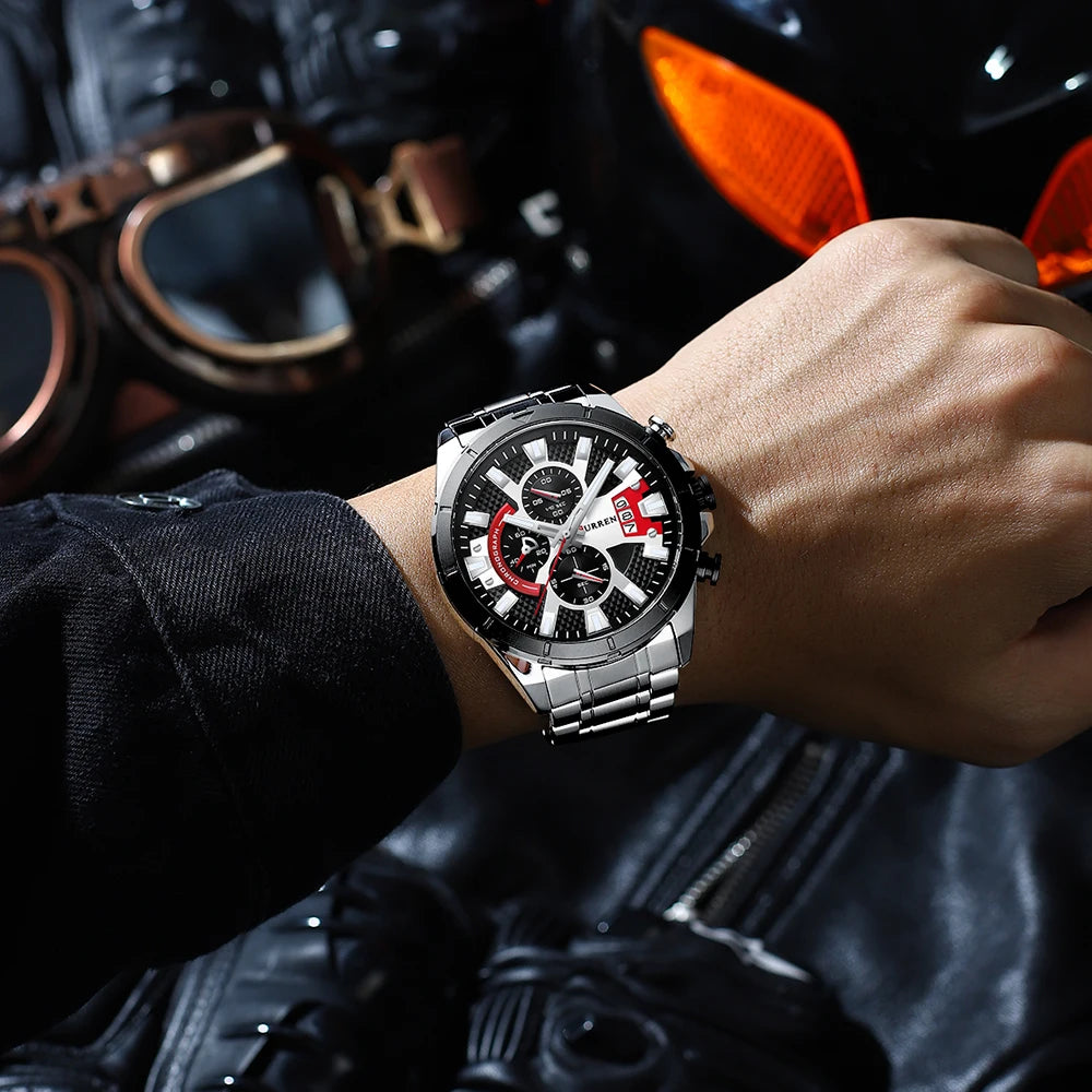 Montre Sport Chronographe Style Racing