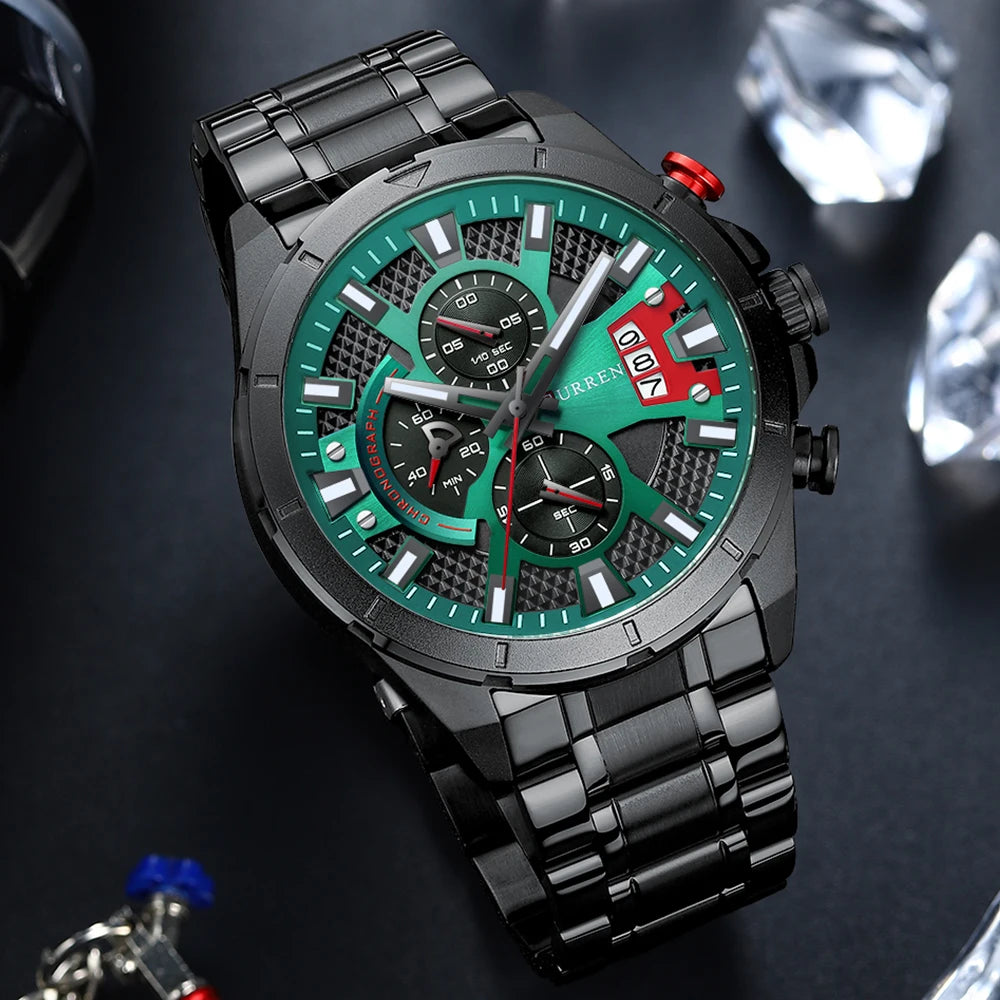 Montre Sport Chronographe Style Racing