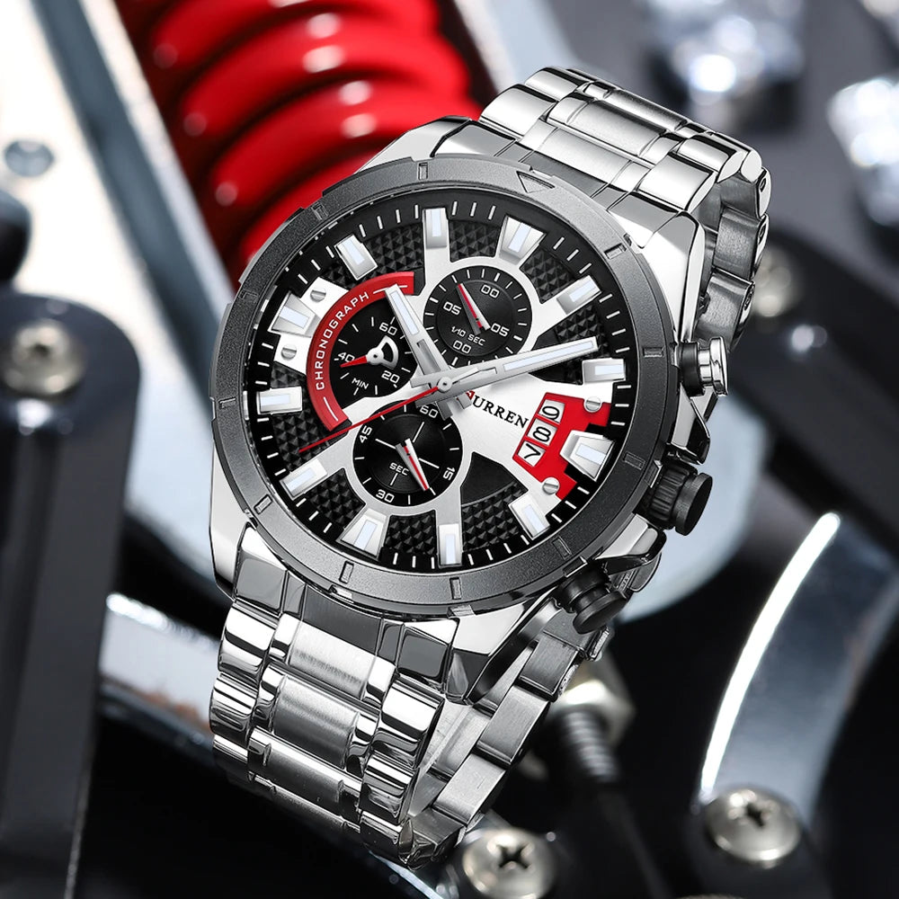 Montre Sport Chronographe Style Racing