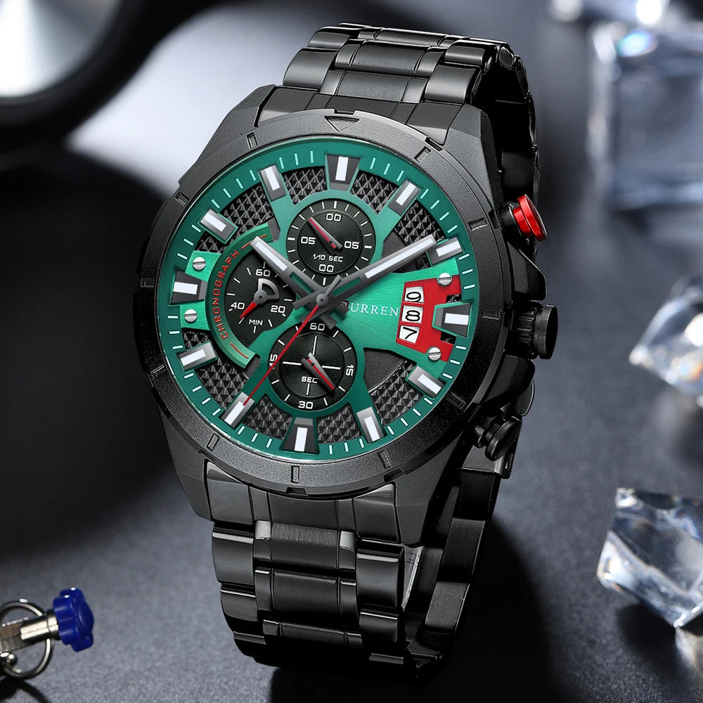 Montre Sport Chronographe Style Racing