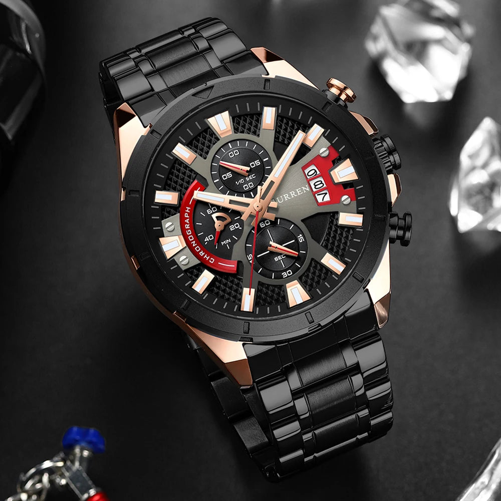 Montre Sport Chronographe Style Racing
