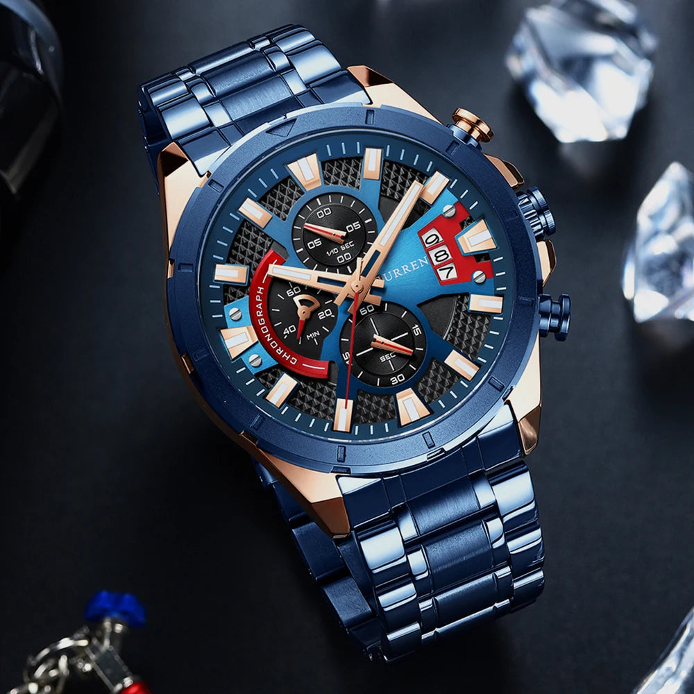Montre Sport Chronographe Style Racing