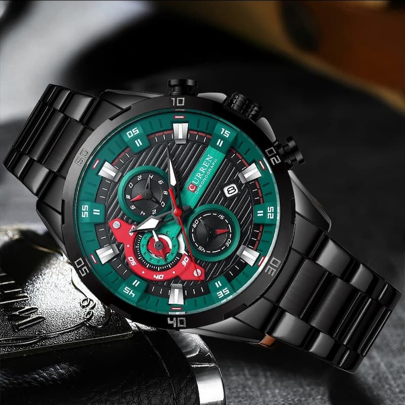 Montre Chronographe Homme Design Sport Multifonction