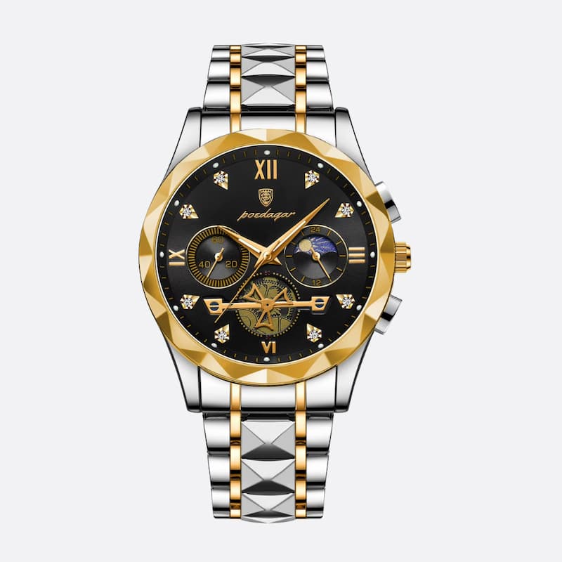 Montre Chronographe Homme Quartz Luxe Multifonction