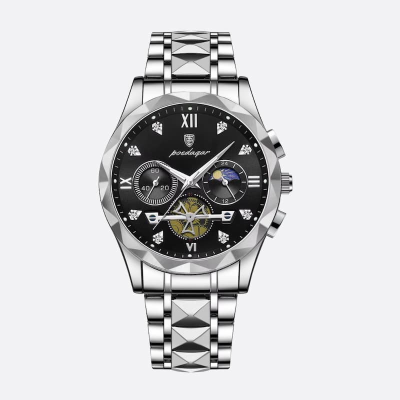 Montre Chronographe Homme Quartz Luxe Multifonction