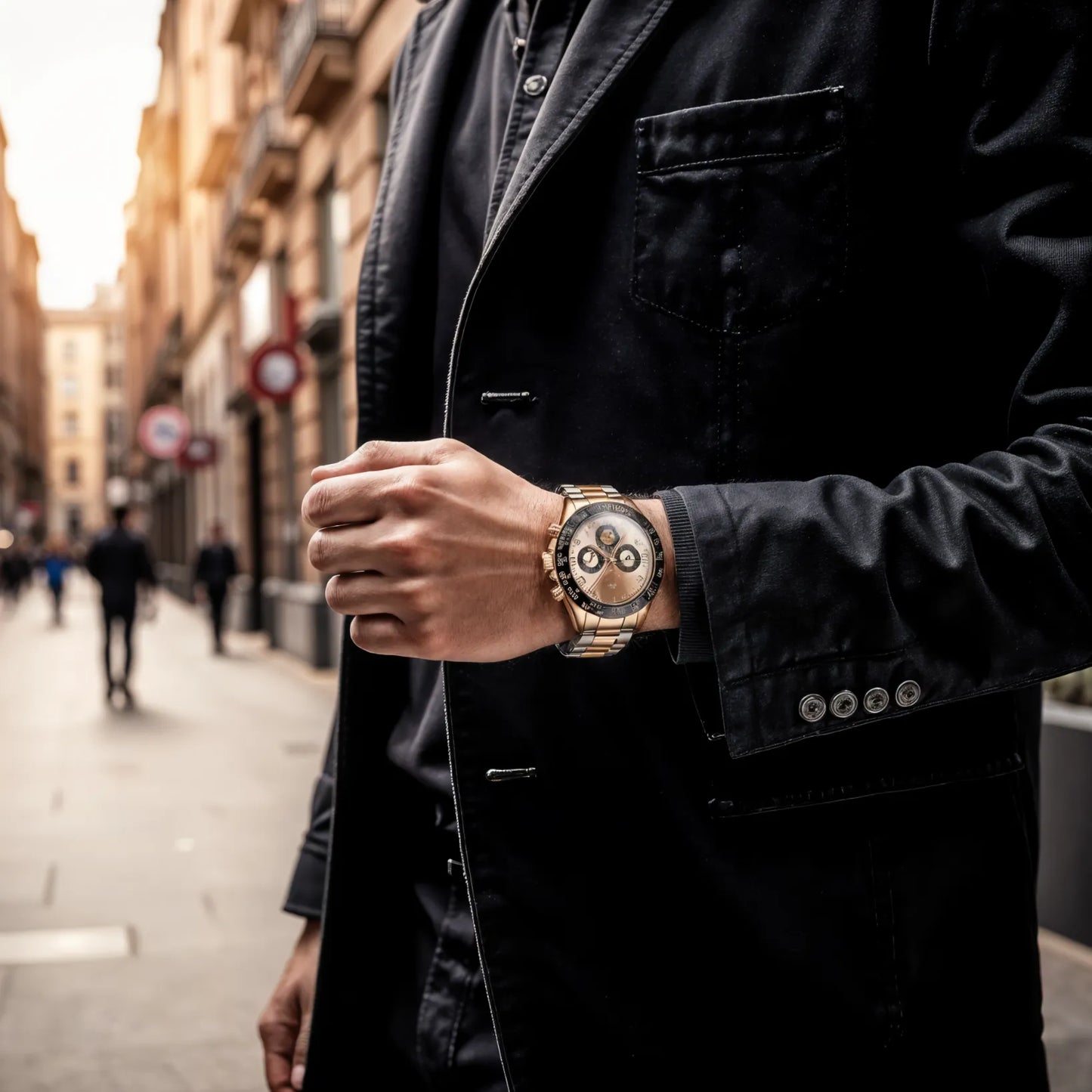 Montre Chronographe Quartz Design Homme Chic
