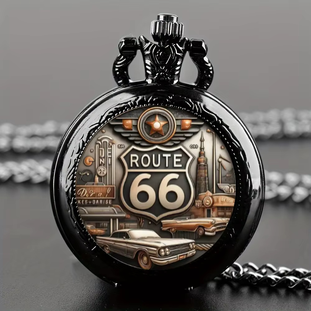 Montre à Gousset Homme Route 66, Vintage Américain