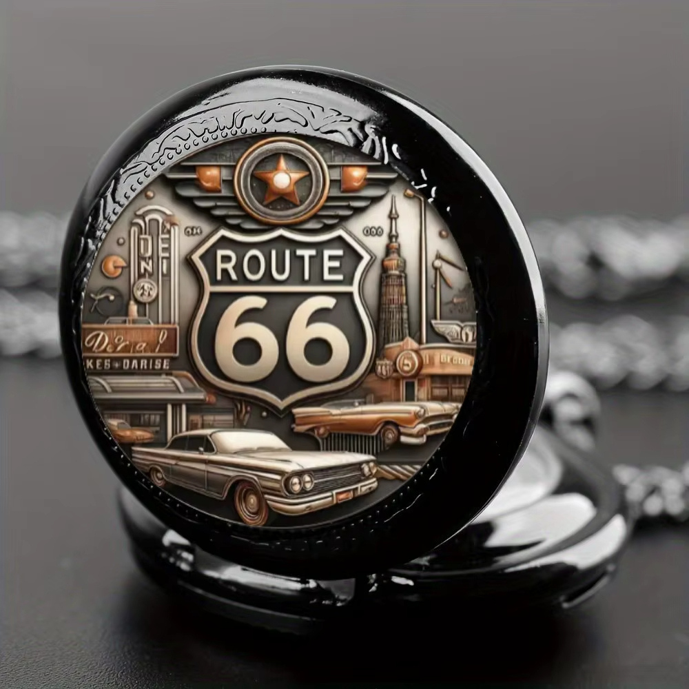 Montre à Gousset Homme Route 66, Vintage Américain