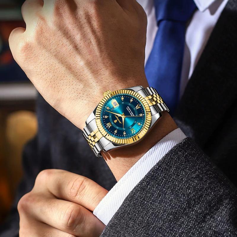 Montre Homme Luxe Quartz, Chiffre Romain
