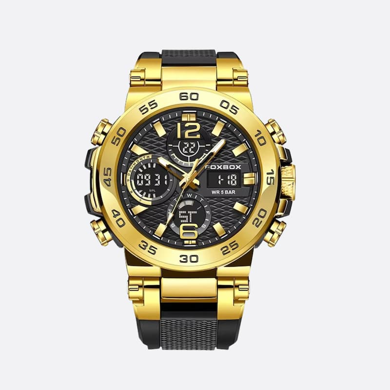 Montre Homme Sport Quartz Luxe 46mm