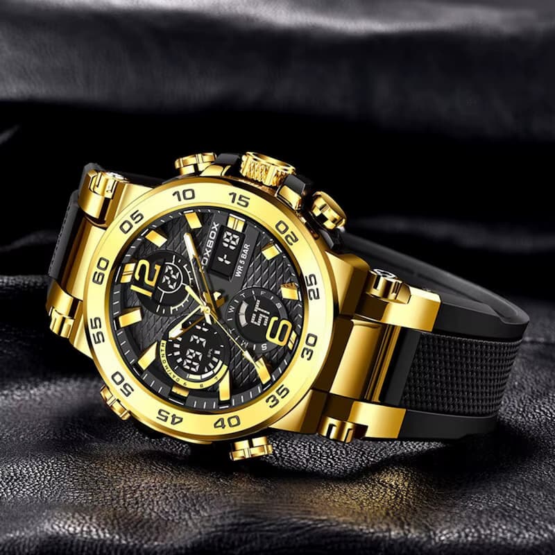 Montre Homme Sport Quartz Luxe 46mm