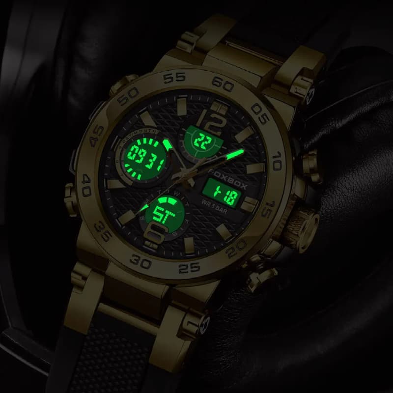 Montre Homme Sport Quartz Luxe 46mm
