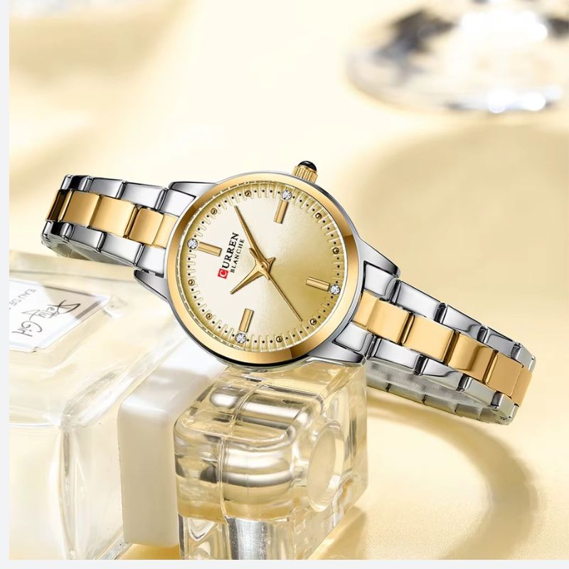 Montre_Quartz_femme_Bicolore_Etincelante_5