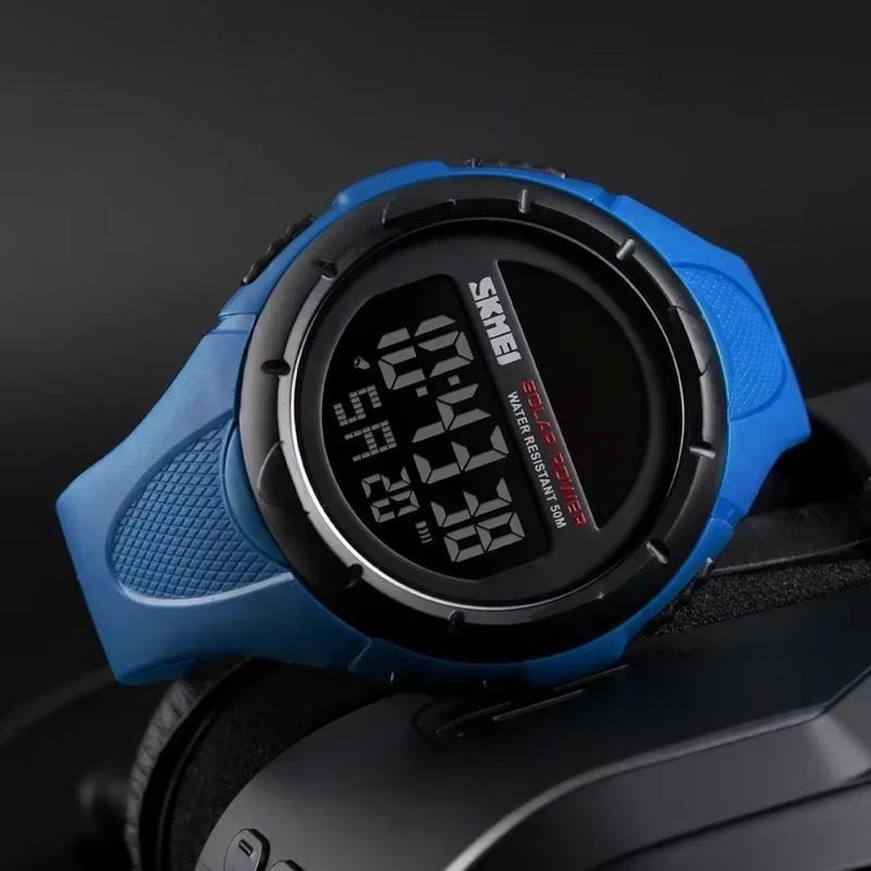 Montre Solaire Digitale Homme, Multifonctions
