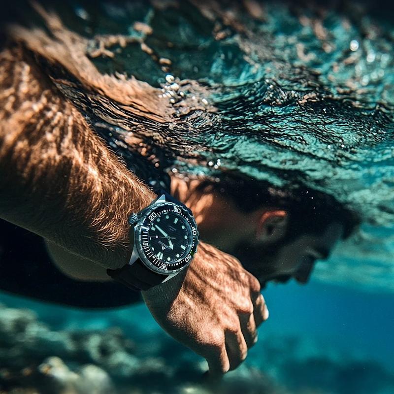 Montre Solaire Homme Plongée, 300M Étanche