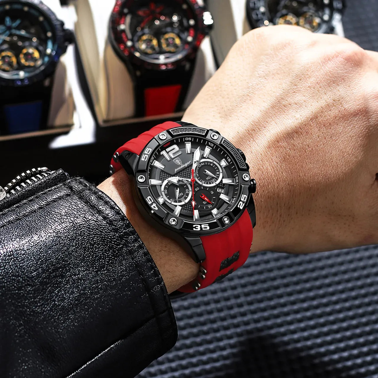 Montre Sport Homme Style Racing Cadran Sport