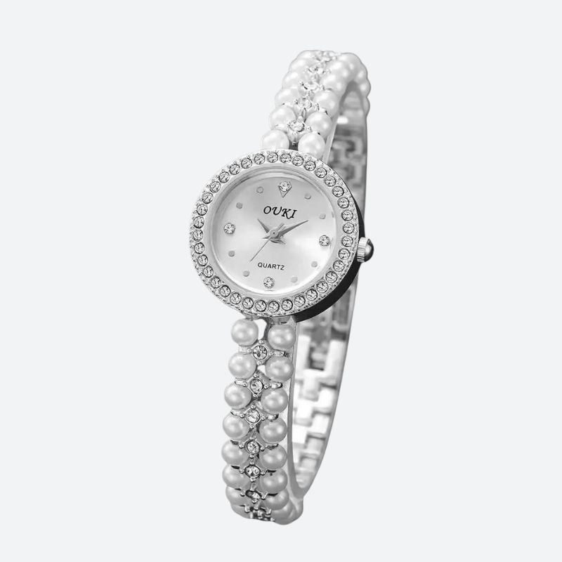 Montre Vintage Femme Bracelet En Perle
