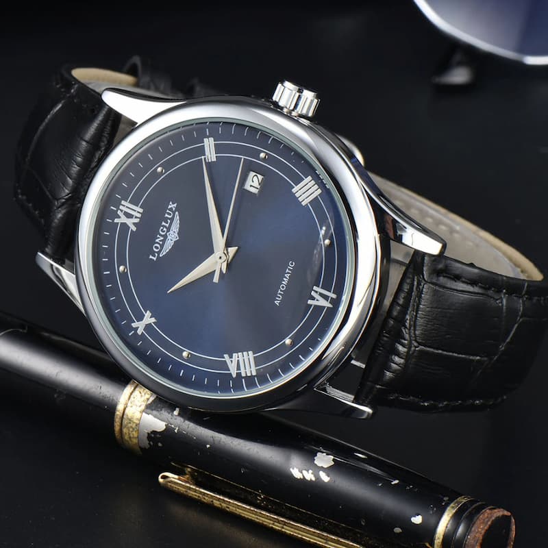 Montre Vintage Mécanique Homme, Calendrier Complet