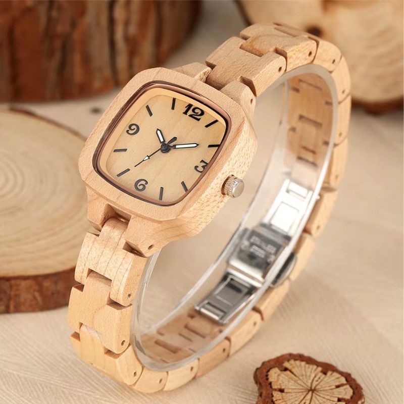 Montre_bois_femme_Cadran_Carre_5