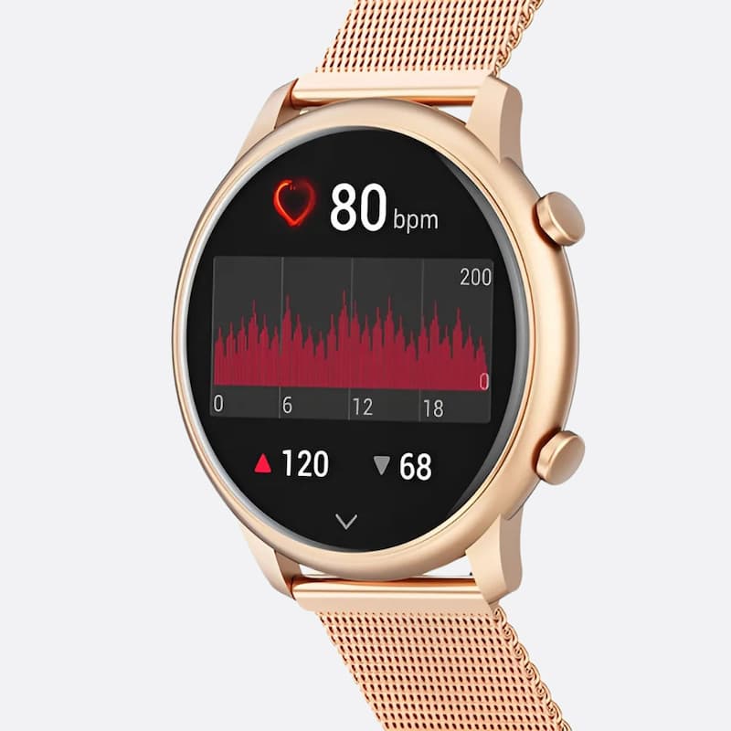 Montre connectée homme écran 1,39" avec appels Bluetooth et suivi santé