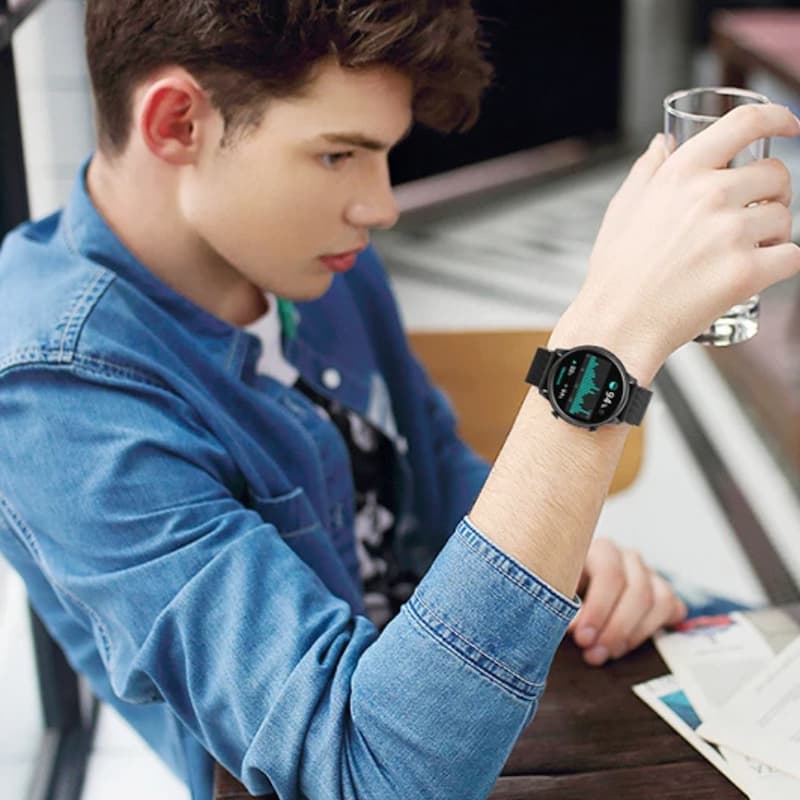 Montre connectée homme écran 1,39" avec appels Bluetooth et suivi santé