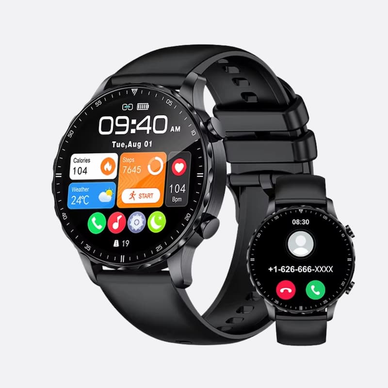 Apple Watch Series 9 44mm - Boîtier Noir, Bracelet Silicone Noir - Ouvert Jamais Utilisé