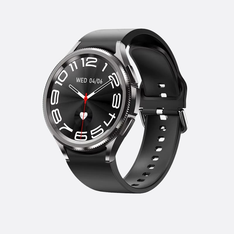 Montre connectée pour homme multifonction avec assistant vocal et suivi santé