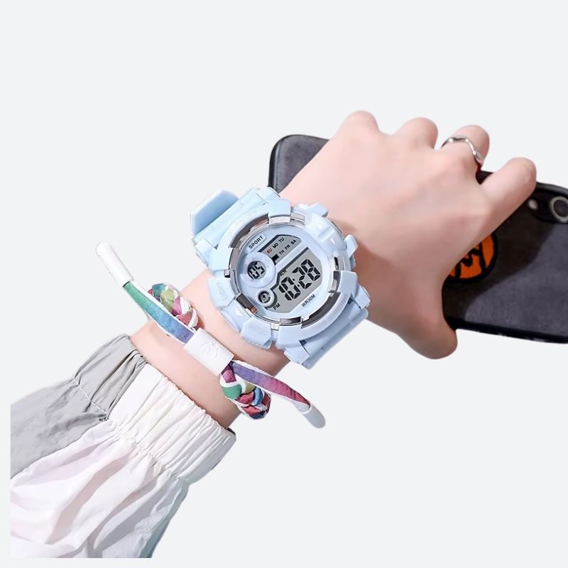 Montre digitale enfant Antichoc Chronomètre
