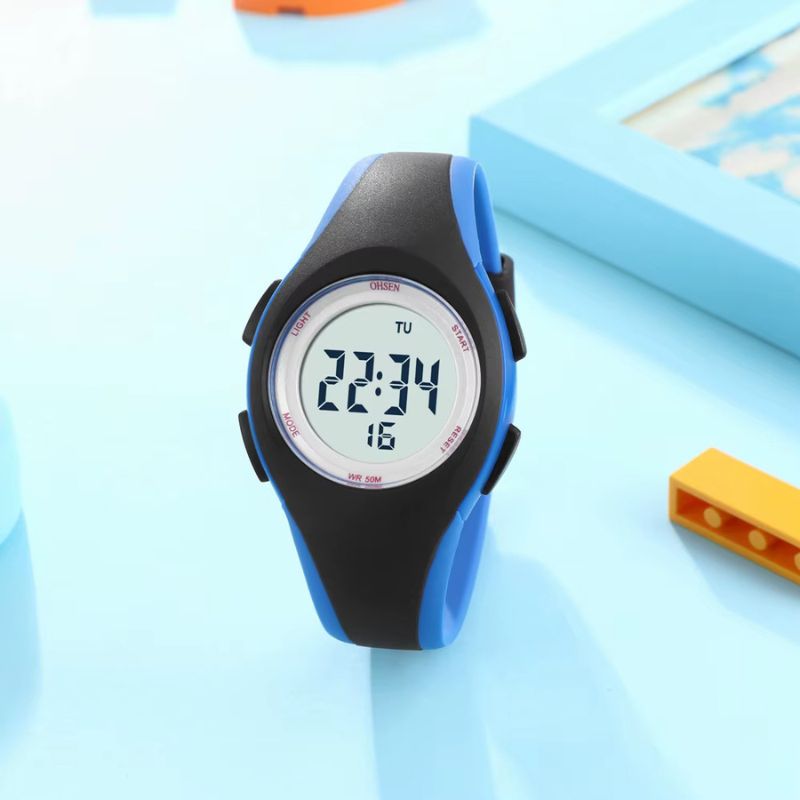 Montre digitale enfant Silicone Étanche 50m