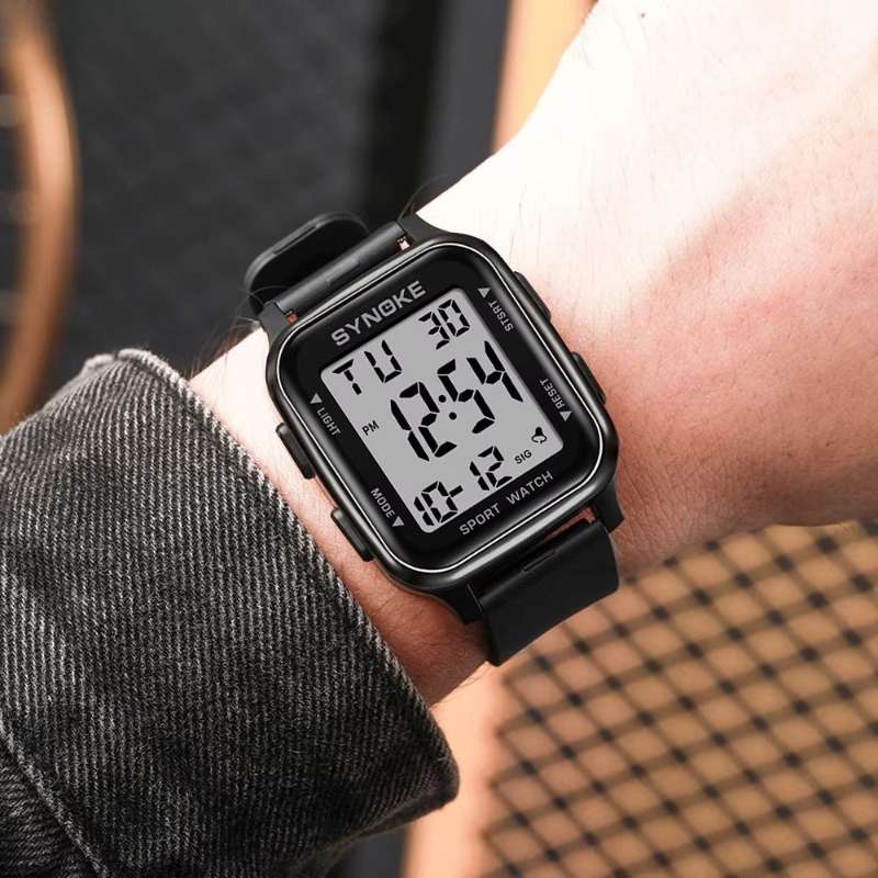 Montre digitale homme, étanche avec chronomètre