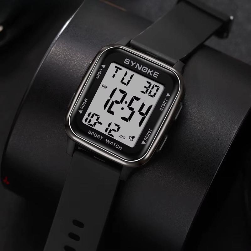 Montre digitale homme, étanche avec chronomètre
