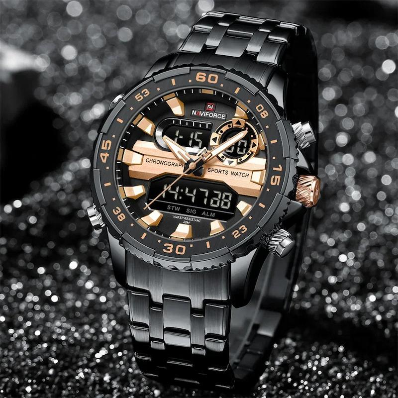 Montre digitale pour homme, chronographe