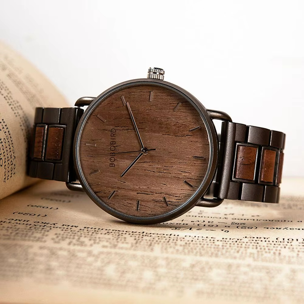 Montre en bois Homme à quartz, Élégance Naturelle