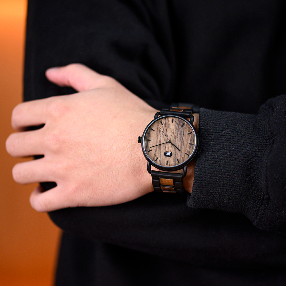 Montre en bois Homme à quartz, Élégance Naturelle