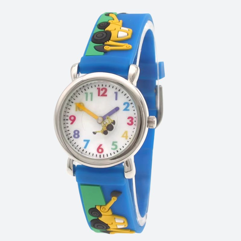 Montre enfant 3 ans Silicone Étanche Tracteur