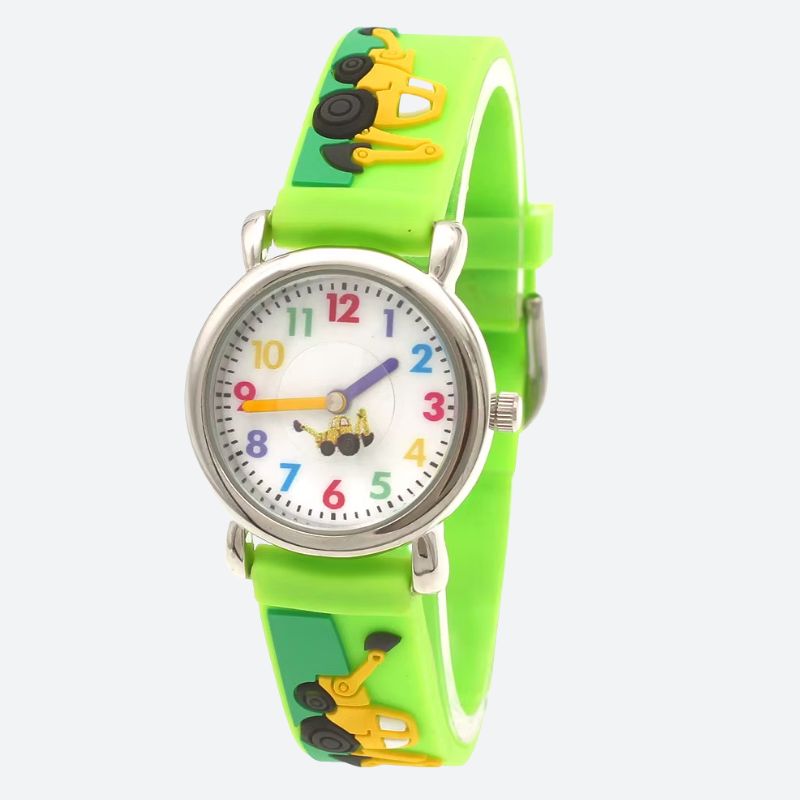 Montre enfant 3 ans Silicone Étanche Tracteur