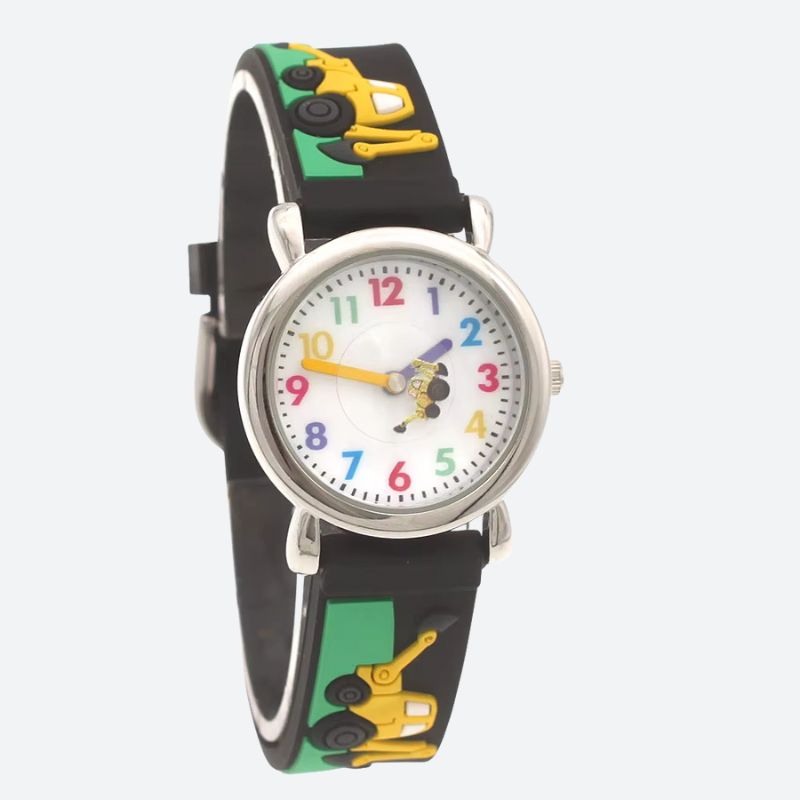 Montre enfant 3 ans Silicone Étanche Tracteur