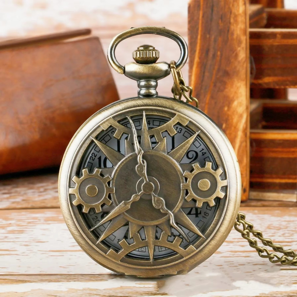 Montre à gousset Steampunk Homme Engrenages