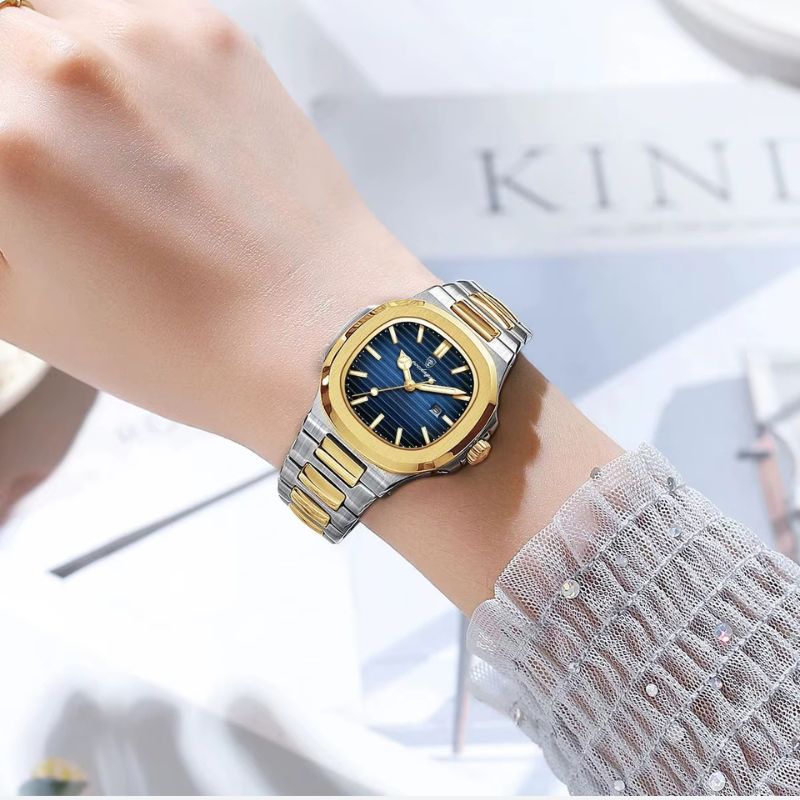 Montre_luxe_femme_Metal_Bicolore_5