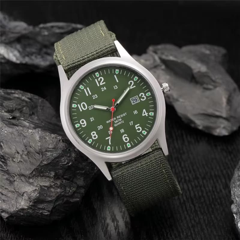 Montre militaire Homme Quartz bracelet Nylon