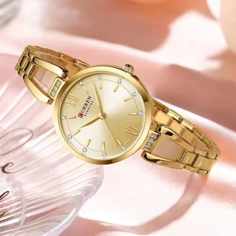 Montre_quartz_femme_Metal_Dore_5