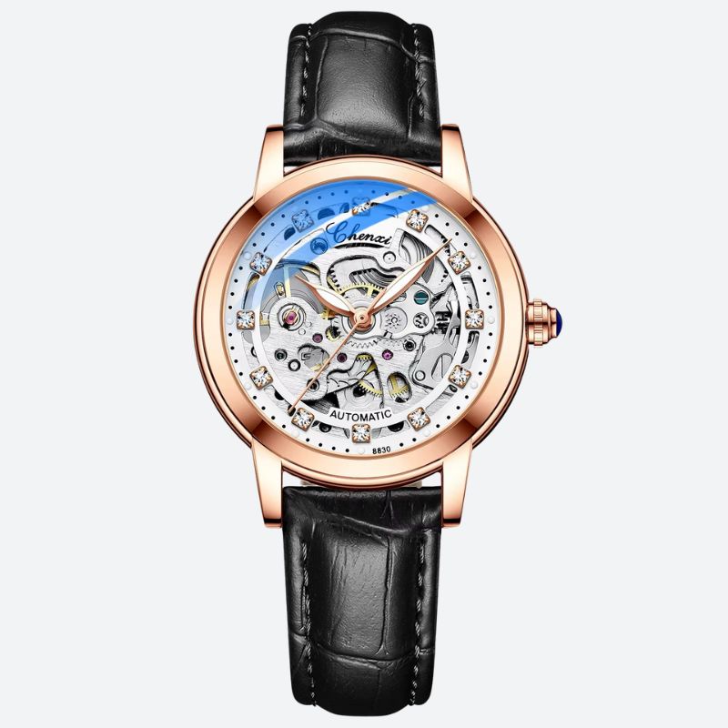 Montre_squelette_femme_Étanche_Cuir_3