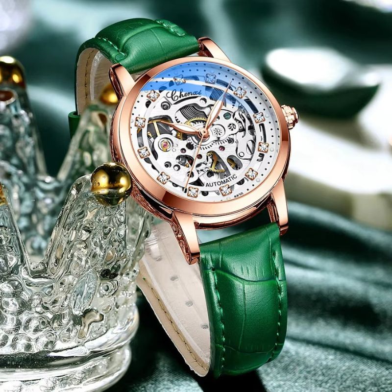 Montre_squelette_femme_Étanche_Cuir_6