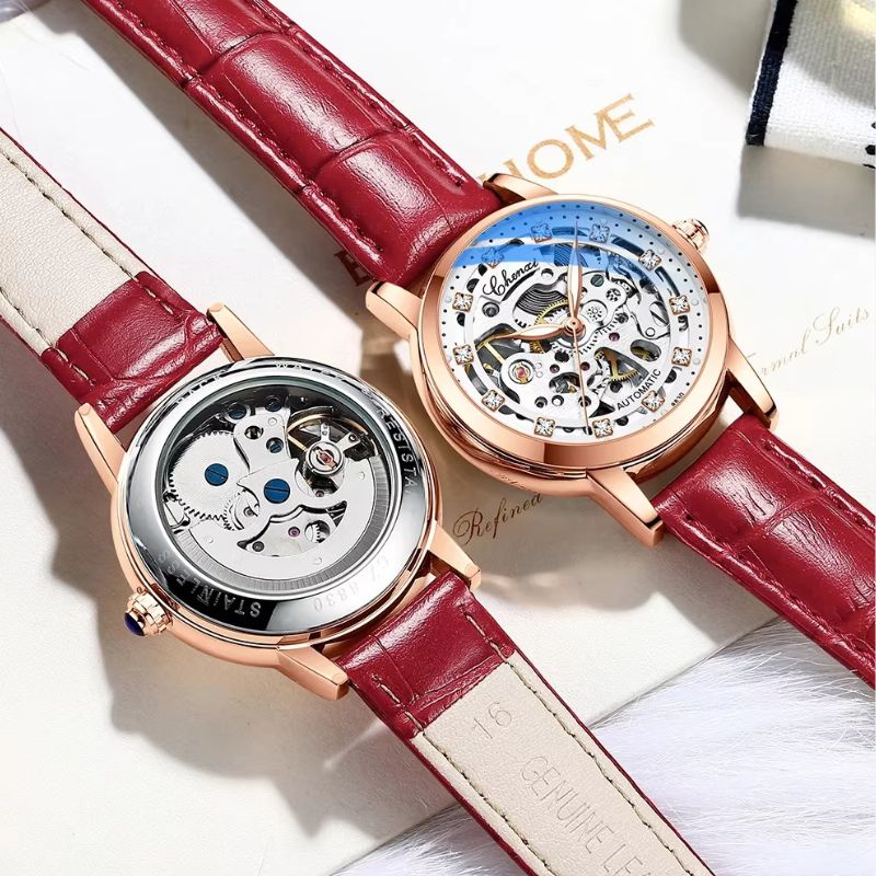 Montre_squelette_femme_Étanche_Cuir_7