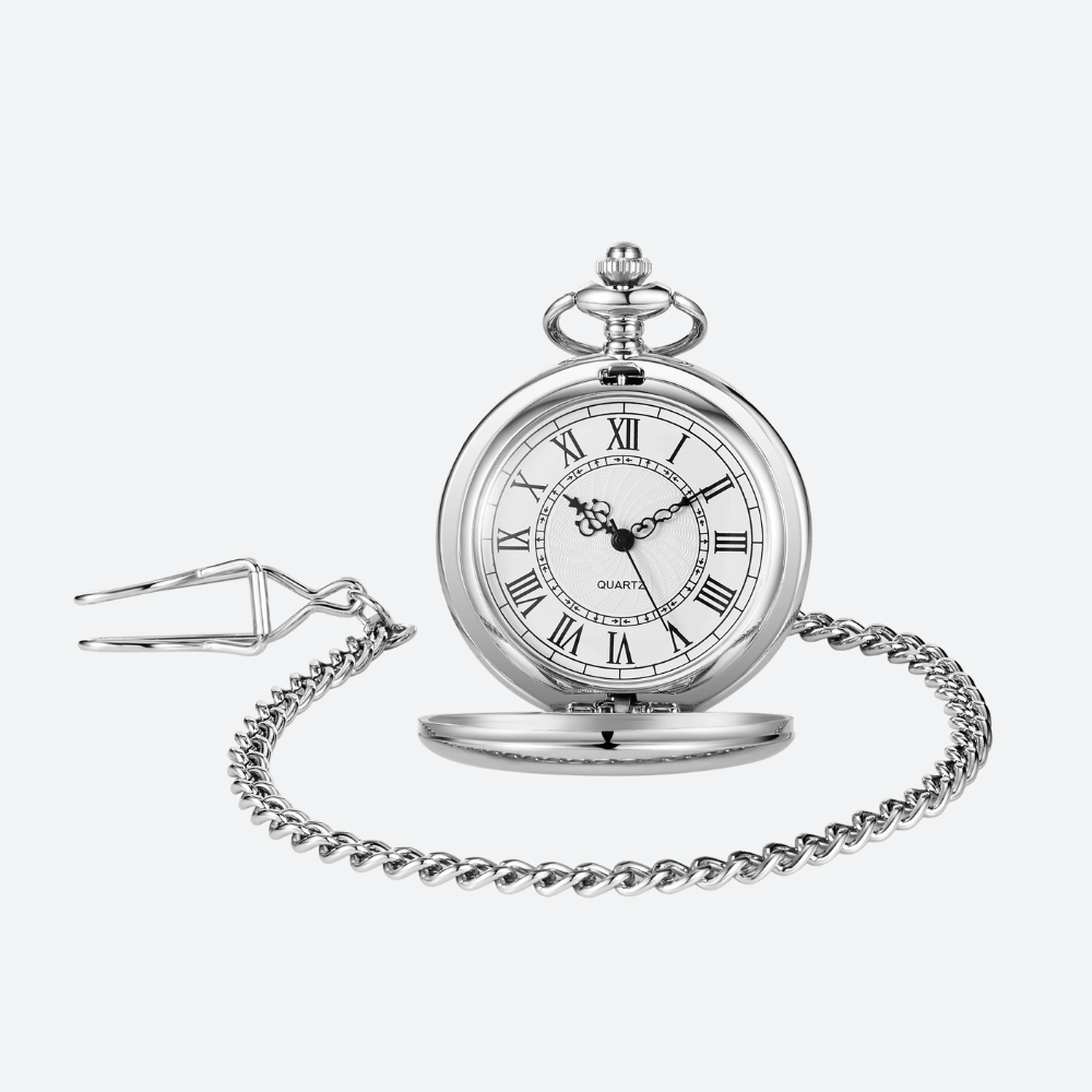 Montre à Gousset Homme Design Rétro Élégant