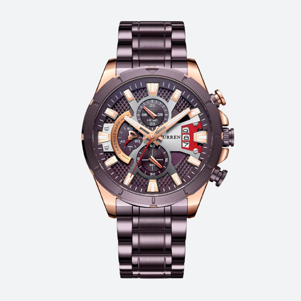 Montre Sport Chronographe Style Racing