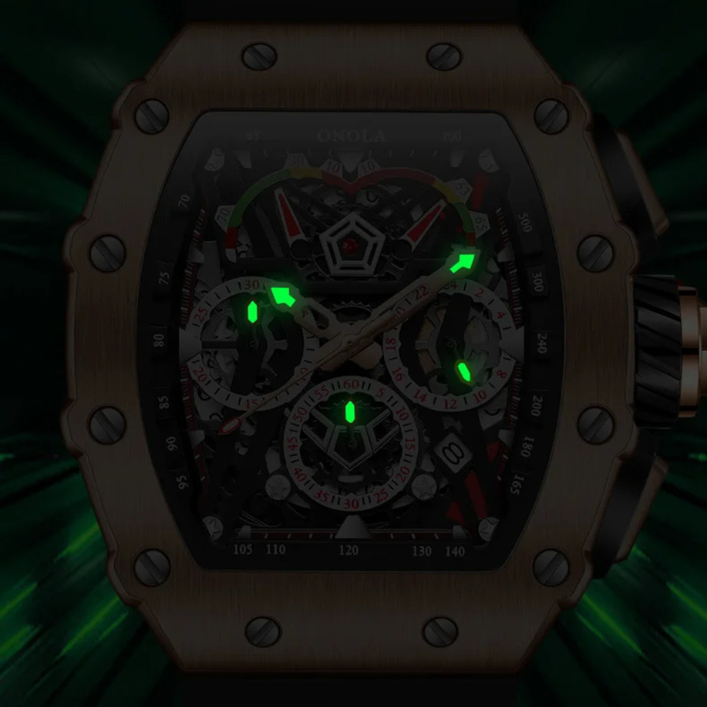 Montre Homme Automatique, Boitier tonneau