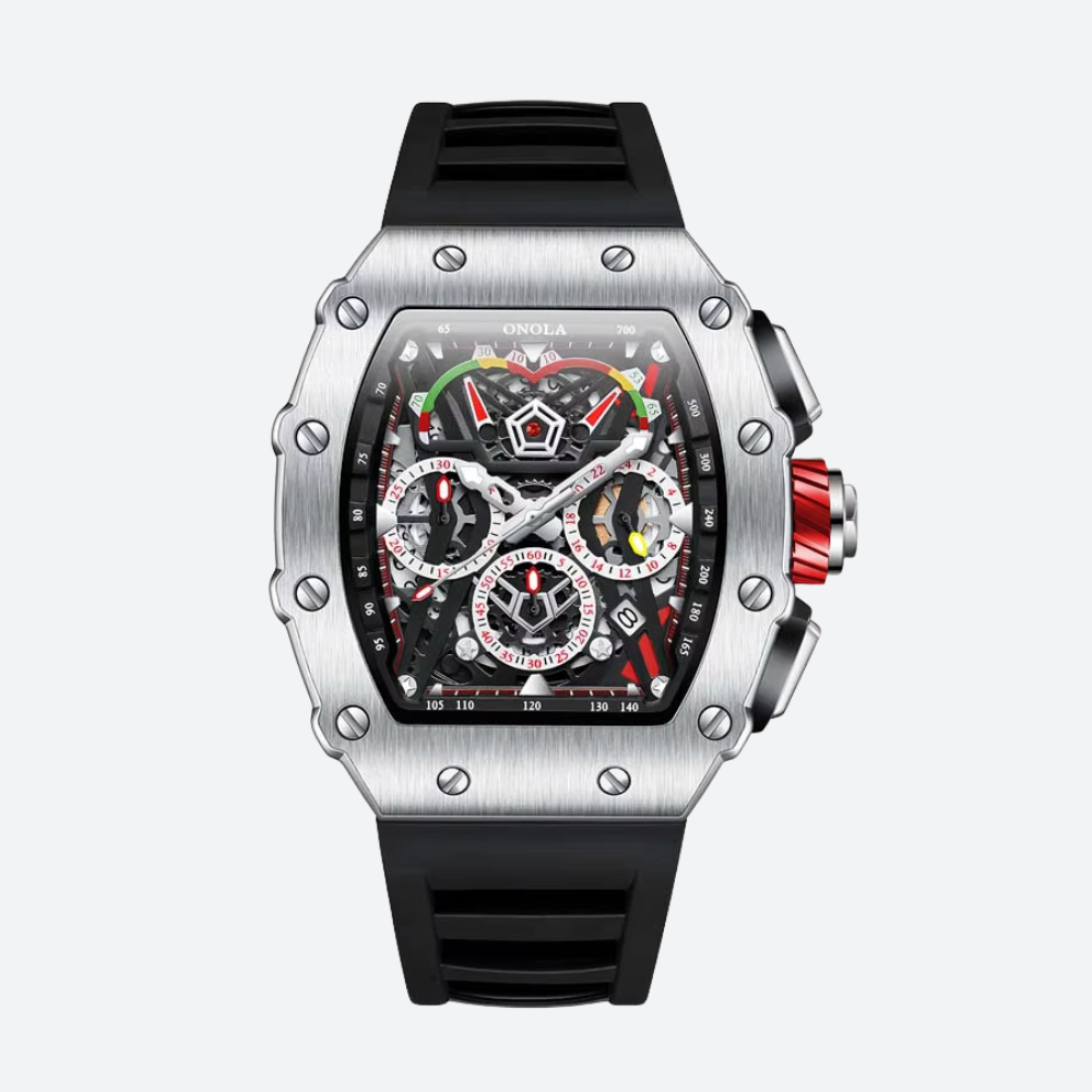 Montre Homme Automatique, Boitier tonneau